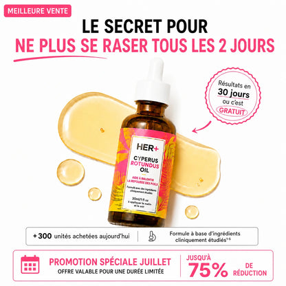 Rasez-vous 3× moins souvent — sans laser, sans rendez-vous.