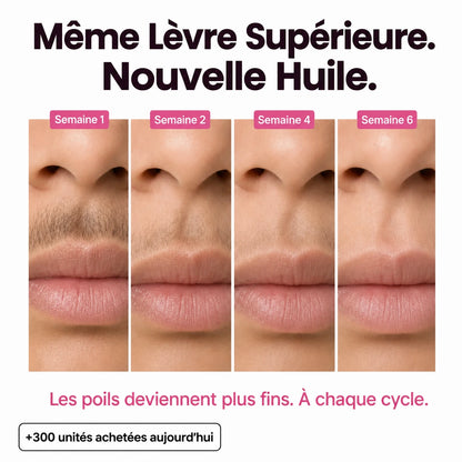Rasez-vous 3× moins souvent — sans laser, sans rendez-vous.